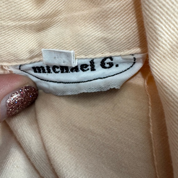 Michael Peachy Cream Women's Cream Coat Size Medium - Picture 4 of 4